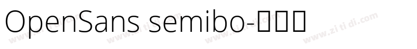 OpenSans semibo字体转换